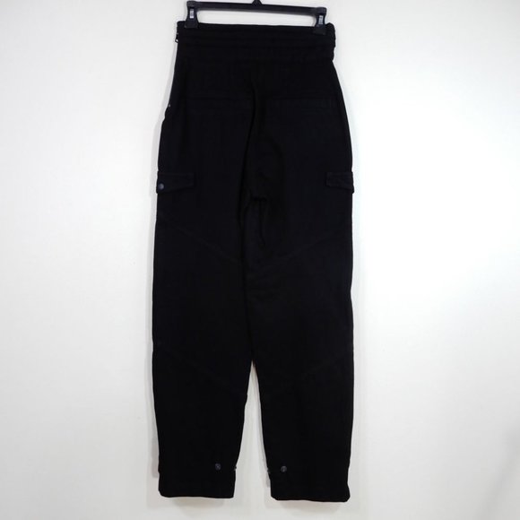 RtA Dallas High Rise CARGO JEANS Pants Size XXS Black Denim NEW $415 - Picture 11 of 13